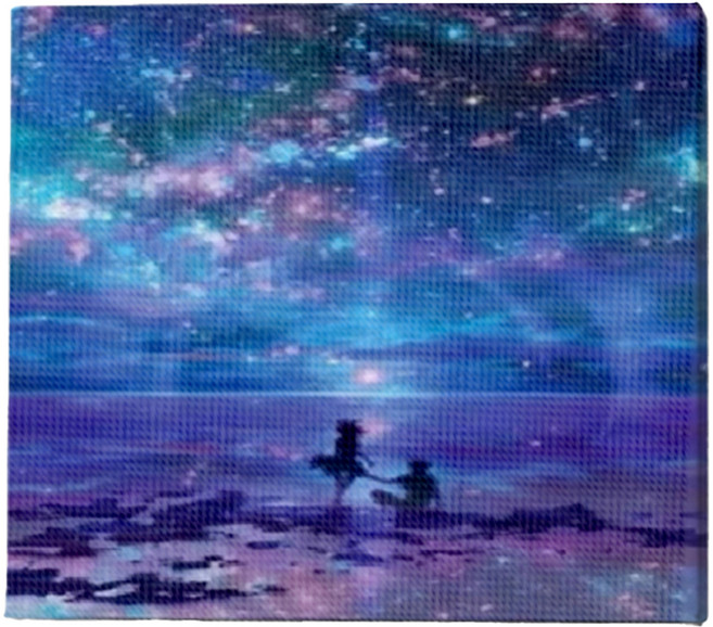 루아즈 보석십자수 DIY 키트 세트 패브릭형, 04 은하수, 1세트