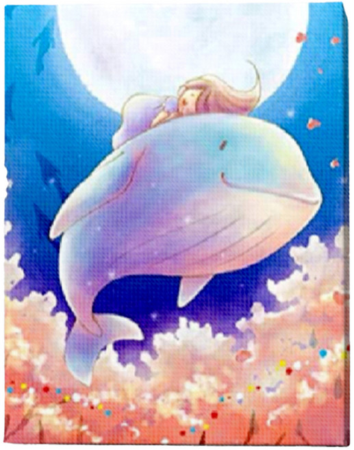 루아즈 보석십자수 DIY 키트 세트 패브릭형, 10 꿈의 나라, 1세트