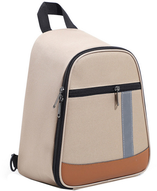 탑피아 심플 어깨끈 보온 보냉 가방, 베이지, 1개