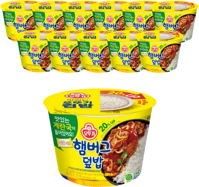 오뚜기 햄버그덮밥, 315g, 12개