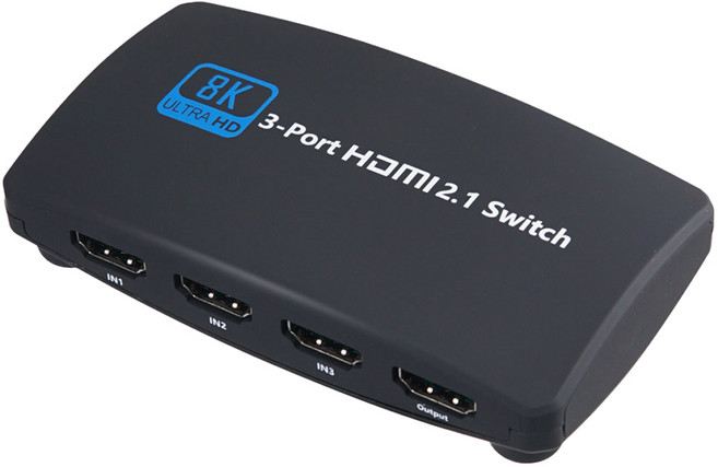 컴스 HDMI 3-1 선택기 8K 60Hz 3입력 1출력 수동 스위치, 1개
