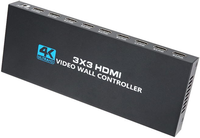 컴스 HDMI 비디오 월 멀티비젼 3x3 DID 4K 30Hz 1080P TV WALL, OU554, 1개