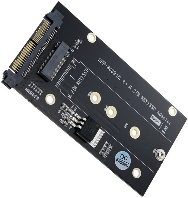 컴스 M.2 SSD NVMe to U.2 SFF-8639 SATA 변환 어댑터, IH620