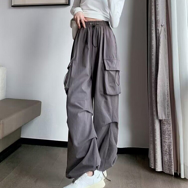 앤드스타일 여성용 로밋 투웨이 와이드 조거 데일리 카고 팬츠 264215