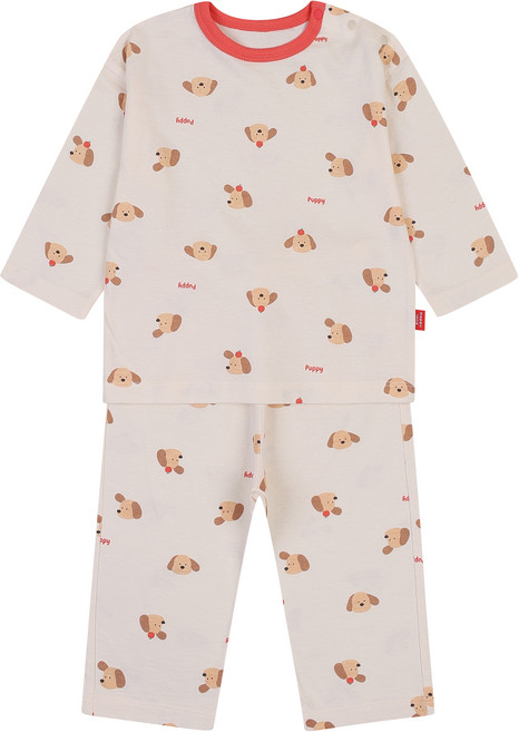 해피랜드 유아용 몰리 루즈핏 내의 상하복 세트