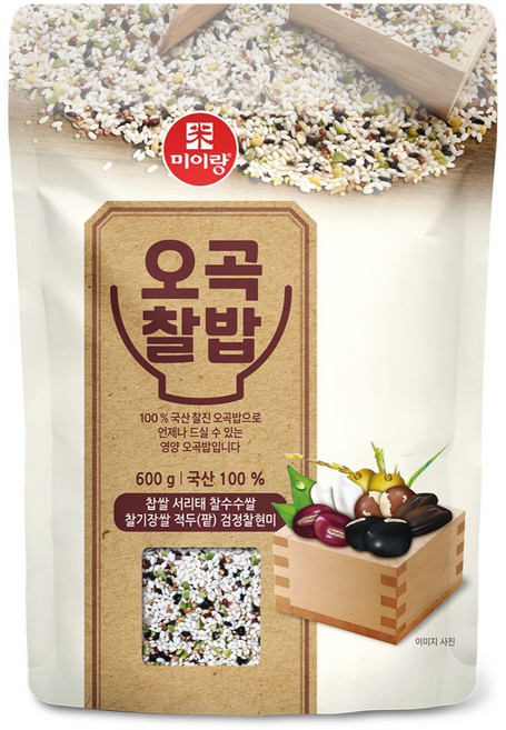 미이랑 국산 오곡찰밥, 600g, 1개