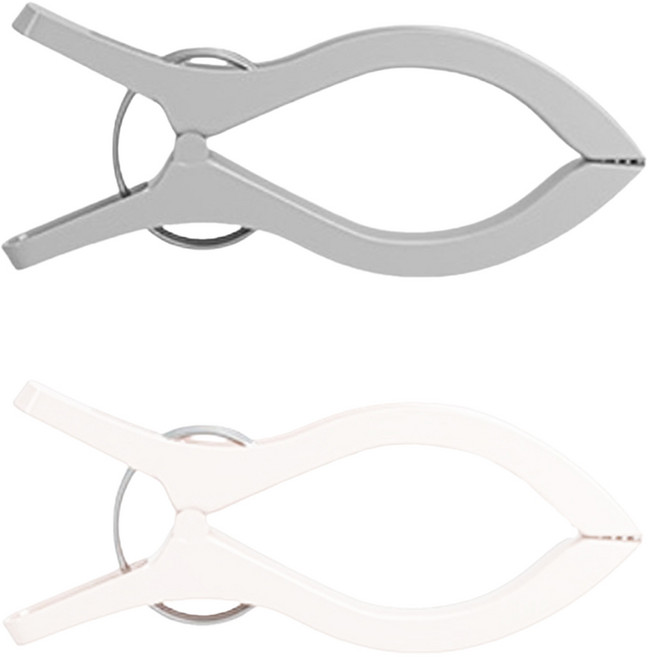 타미나요 깔끔한 빨래집게 2종 세트 XL, 화이트, 그레이, 1세트