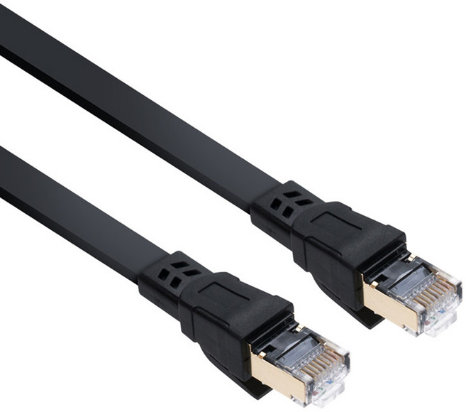 컴스 기가비트 랜케이블 Direct 플랫 Cat8 다이렉트 Gigabit LAN 40Gbps 24AWG 랜선 RJ45 8P8C BD010