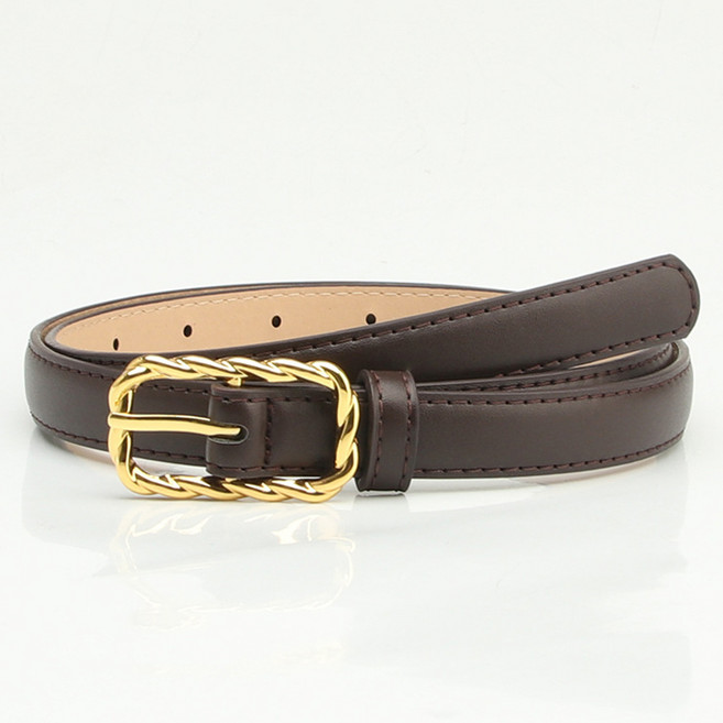 마더브띠 여성 꽈배기 버클 핀 벨트