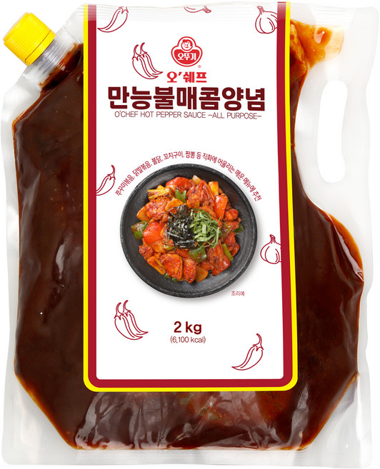 오뚜기 오쉐프 만능불매콤양념, 1개, 2kg