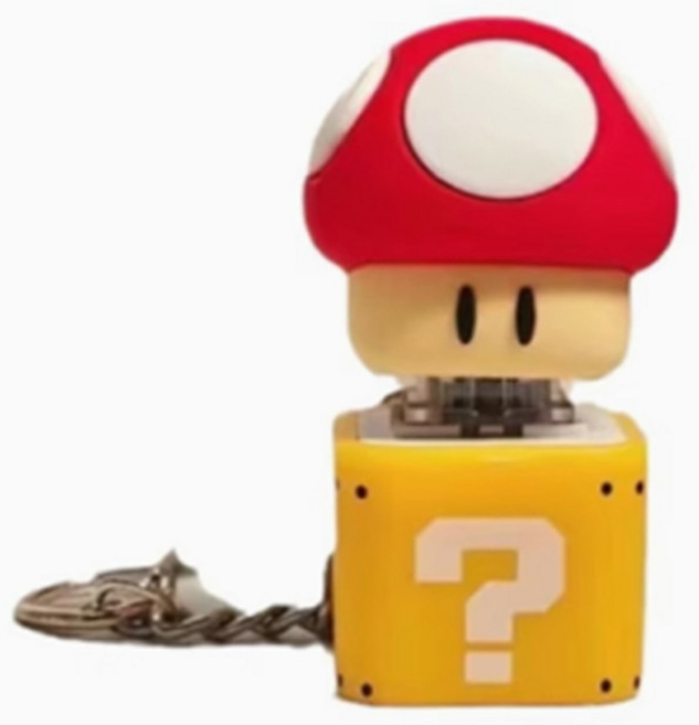 호후 닌텐도 스위치 키링 마리오 버섯딩, 혼합색상, 1개