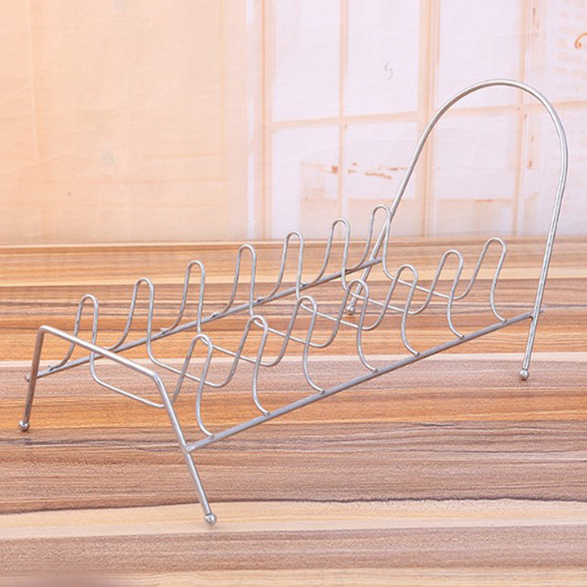 식기 건조 정리대 주방 접시꽂이 28.3 x 15 cm, 실버, 1개