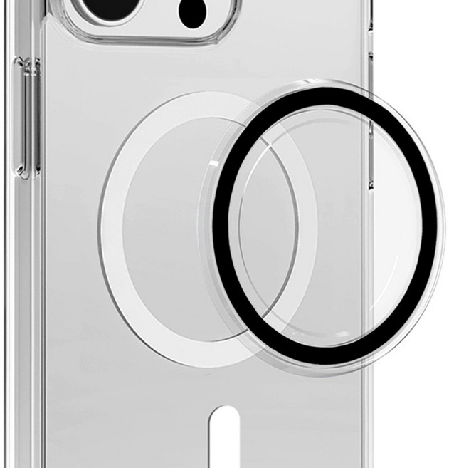 다연경 맥세이프 그립 톡홀더 디스크 만들기 제작용 스마트톡, 블랙, 1개