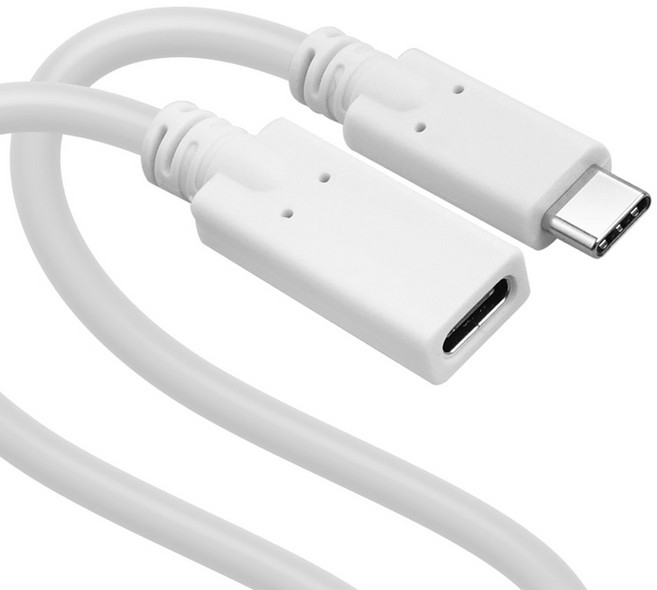 컴스 A타입-C타입 USB 3.1 GEN 2 10Gbps MF 100W 연장 케이블 HB119, 1개