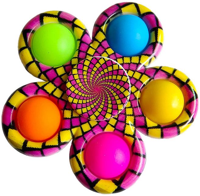 J&K 令人著迷的旋轉指尖陀螺, 混合色(商品10), 1個