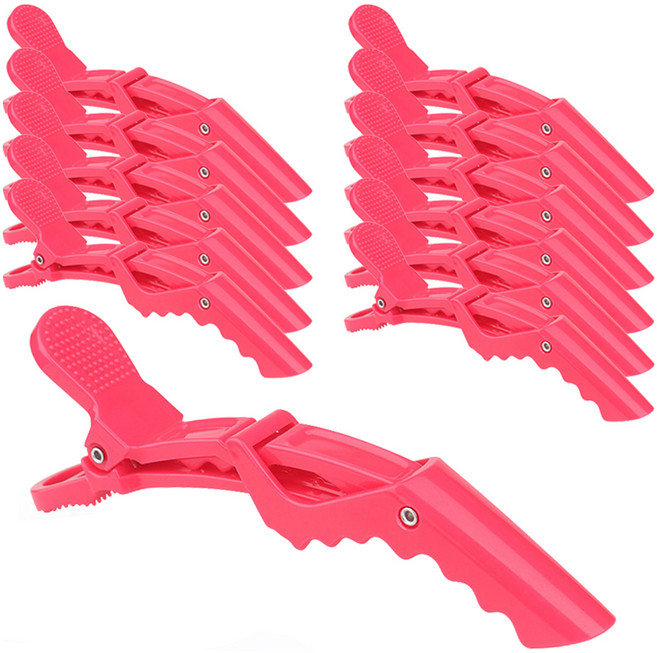 걸핀스 파스텔 헤어클립 미용 집게핀 대형 1520 12p