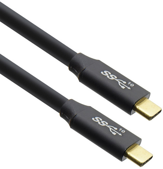 컴스 C타입-C타입 USB 3.1 GEN 2 10Gbps 100W 5A E Marker 케이블 IF634, 1개