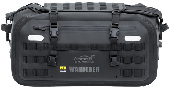 로부 원더러 오토바이 방수 리어백 50L BWB50T02BK, 블랙