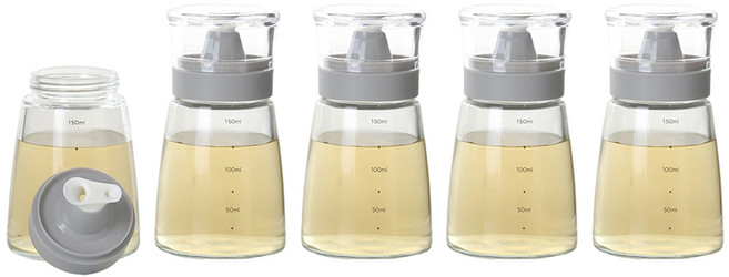 키텐실 시노글라스 오일병 M Cap 그레이, 5개, 160ml