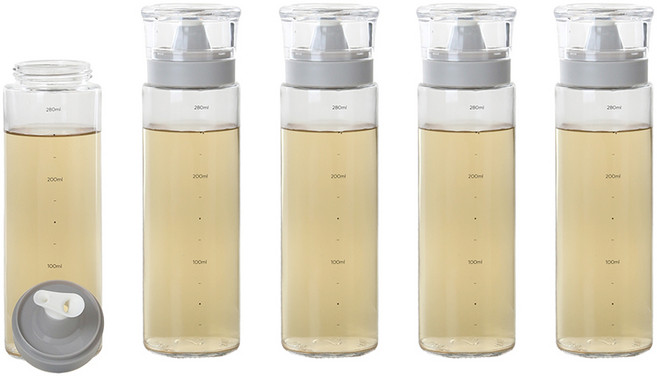 키텐실 시노글라스 오일병 M Cap 그레이, 5개, 300ml
