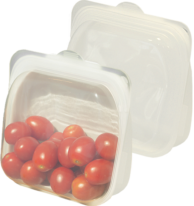 OWL LIVING 直立式矽膠保鮮袋 高級款 1000ml, 2個, 單品