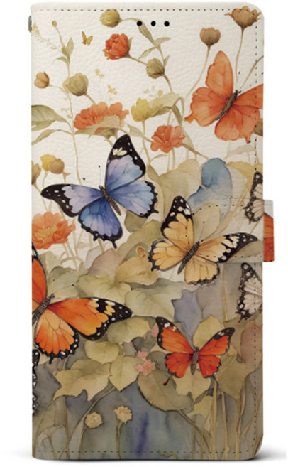 케이스퍼시픽 버터플라이 가죽 다이어리 휴대폰 케이스