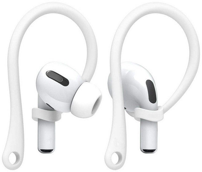 해피위더스 블루투스 이어폰 이어후크 2p, DG000031, 화이트, 1개