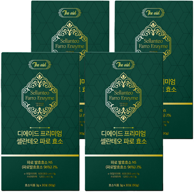 디에이드 프리미엄 셀란테오 파로효소 분말, 4개, 90g