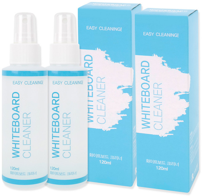 두문 얼룩제거용 화이트보드 크리너 유광 120ml 2p, 혼합색상