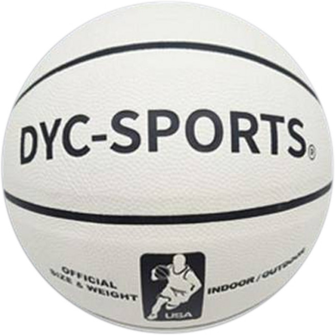 딕스포츠 야광 농구공, 화이트, 1개