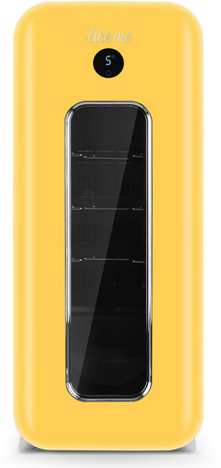 라익미 비스포크 레트로 와인 셀러 미니 음료 냉장고 고객직접설치 15병, 사프란옐로, RW48L