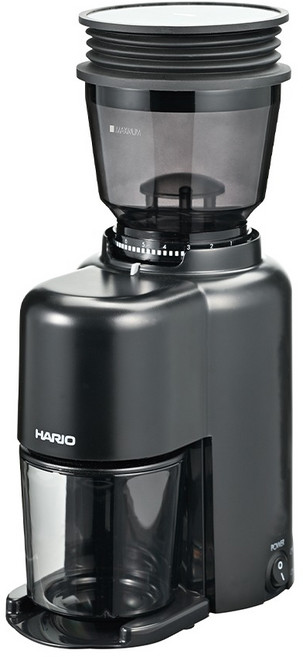하리오 V60 컴팩트N 전동 커피 그라인더, EVCN-8B-K