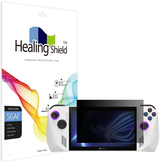 힐링쉴드 프라이버시 사생활 액정보호필름 세트, 에이수스 ROG Ally, 1개