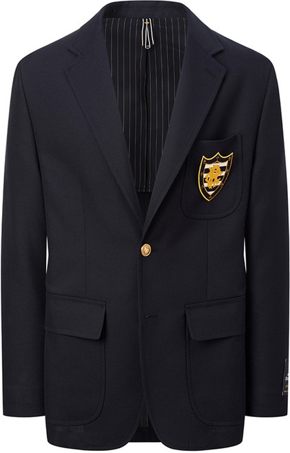 헤지스 남성용 단색 울 긴팔 자켓