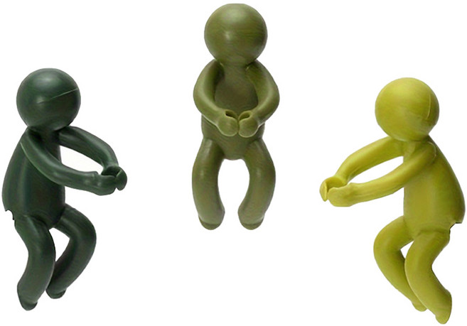 온업 식물 고정 꽃병 장식 피규어 3종 세트, 1세트