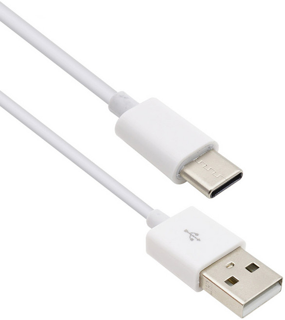 컴스 USB 2.0 A타입-USB 3.1 C타입 슬림 케이블 IF090, 화이트, 1개, 3m