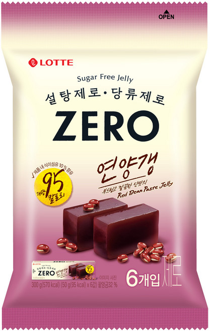 롯데제로 연양갱 50g x 6p, 300g, 1개