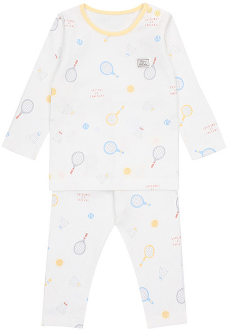 Tartine et Chocolat 嬰幼兒 UL 網球修身棉質家居服上下套裝 + 購物袋