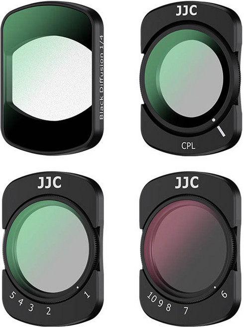 JJC DJI Osmo Pocket 3 CPL NDV2 黑柔光磁吸鏡頭濾鏡, F-DP3K4NDV, 1個