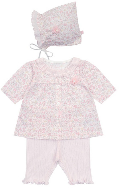 타티네쇼콜라 여아용 G7 헤라 내의 상하의 + 요정 모자 + 선물박스 세트