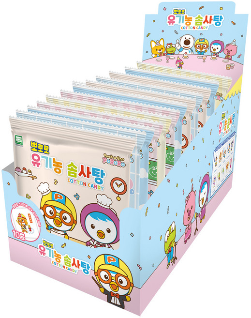 뽀로로 유기농 솜사탕, 8g, 12개