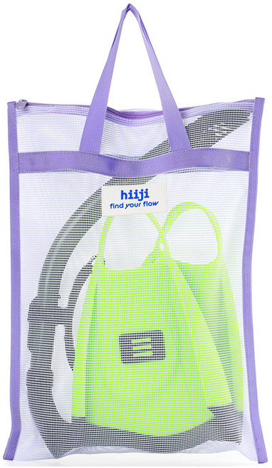 hiiji 短蛙鞋多用途網袋, 1個, 白色 + 薰衣草紫