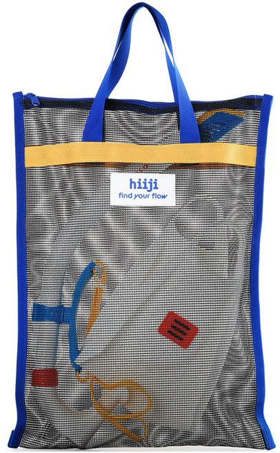 히지 숏핀 다용도 매쉬백, 블랙 + 블루, 1개