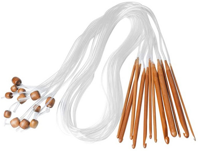 코히모 아프간 꼭지 바늘 12종 세트 3W298, 투명, 1세트