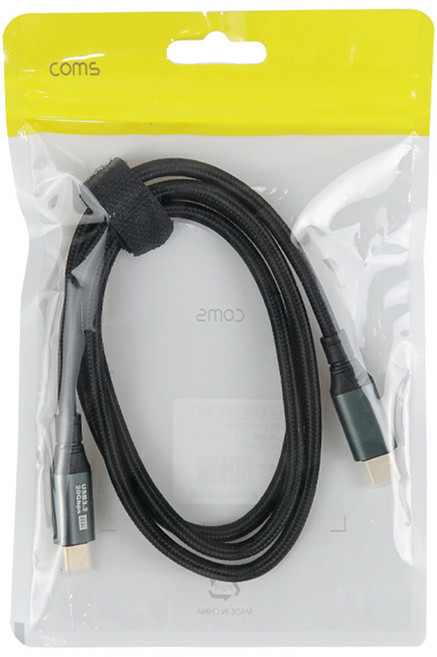 컴스 USB 3.2 C타입-C타입 100w 8K 20Gbps PD 고속충전 Gen2 케이블 JA296, 1개, 1m
