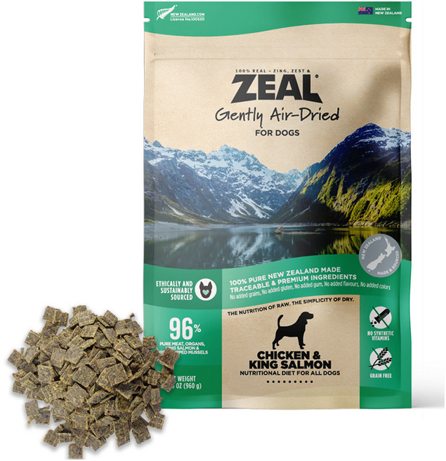 질 전연령 강아지 에어드라이 건식사료, 960g, 1개, 닭+연어