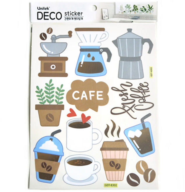 환타스틱스 데코 스티커 12종 세트 GDT-8302, 혼합색상