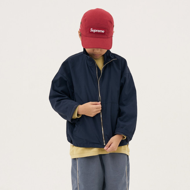 남아용 쿠르나르 네모 스트링 와이드 윈드브레이커 점퍼