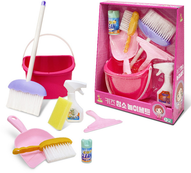 키즈팡팡 청소놀이세트, 혼합색상, 1개