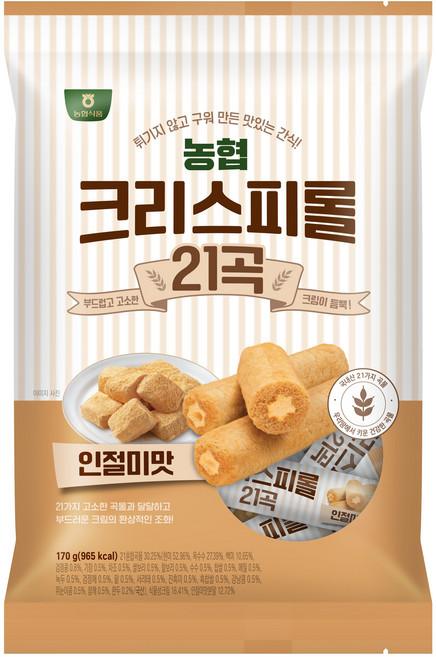 농협식품 크리스피롤 21곡 인절미맛, 170g, 1개